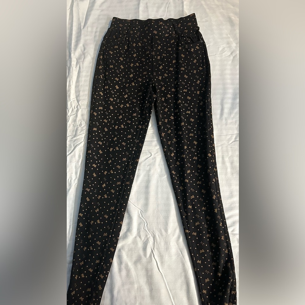 Black and Gold Pants